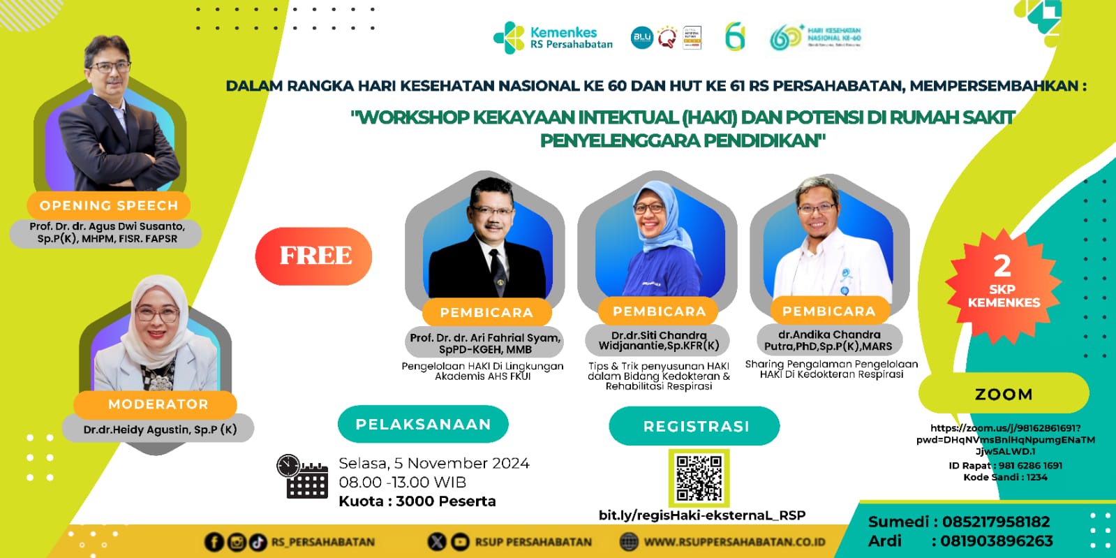 Workshop Serba Serbi Hak Kekayaan Intelektual (HAKI) RS PERSAHABATAN 
