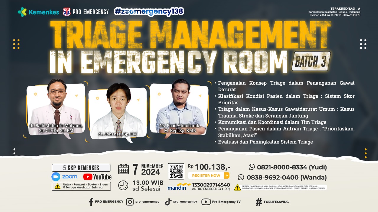 Webinar Triage Management In Emergency Room