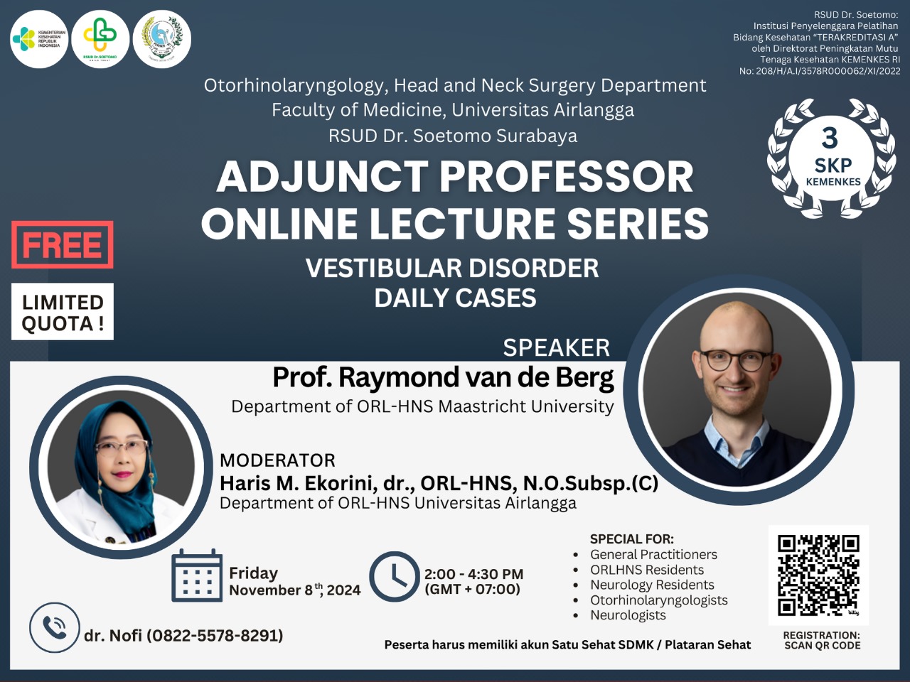 Webinar Lecture Series  Vestibular Disorder Daily Cases
