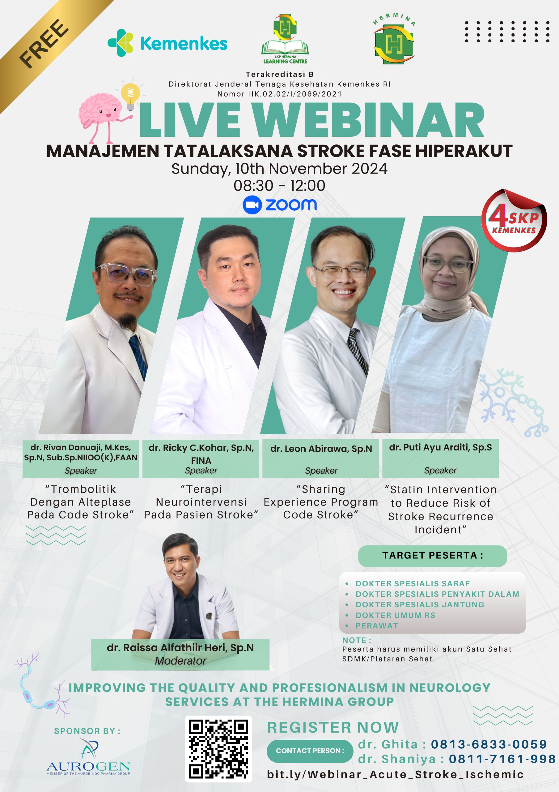 Webinar Manajemen Tatalaksana Stroke Fase Hiperakut