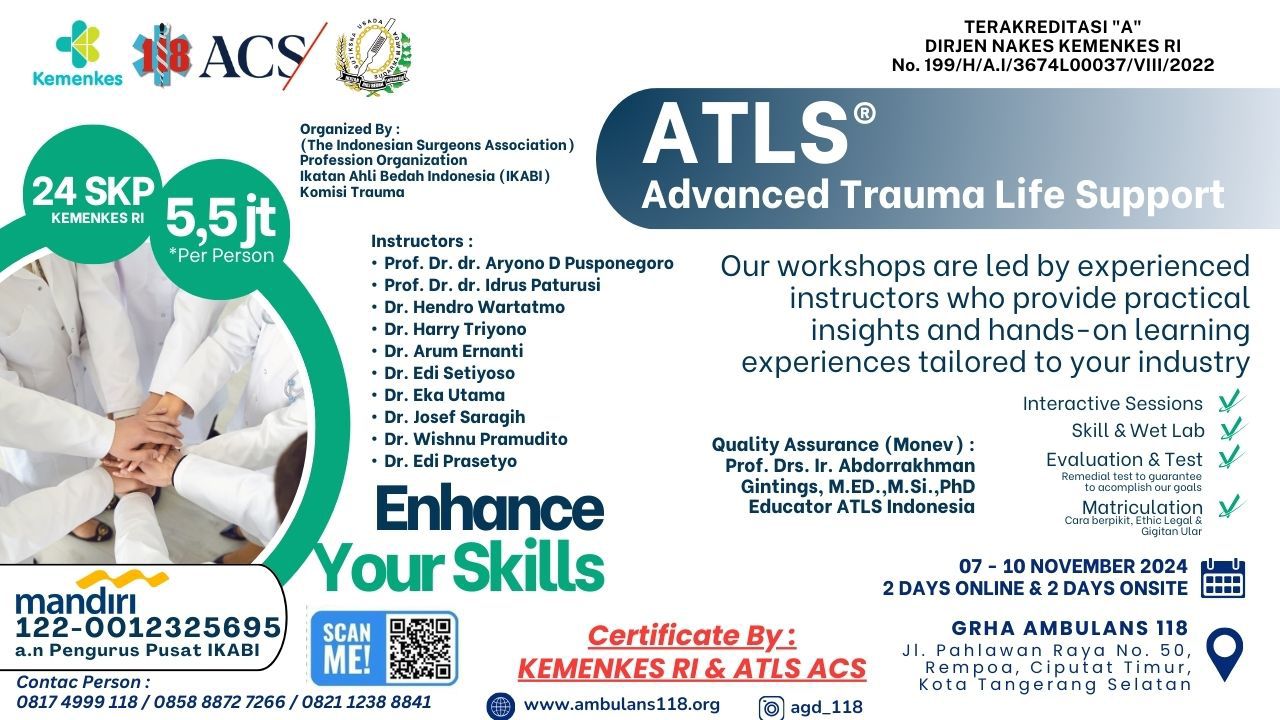 Advanced Trauma Life Support (Student Course) Pendekatan ATLS