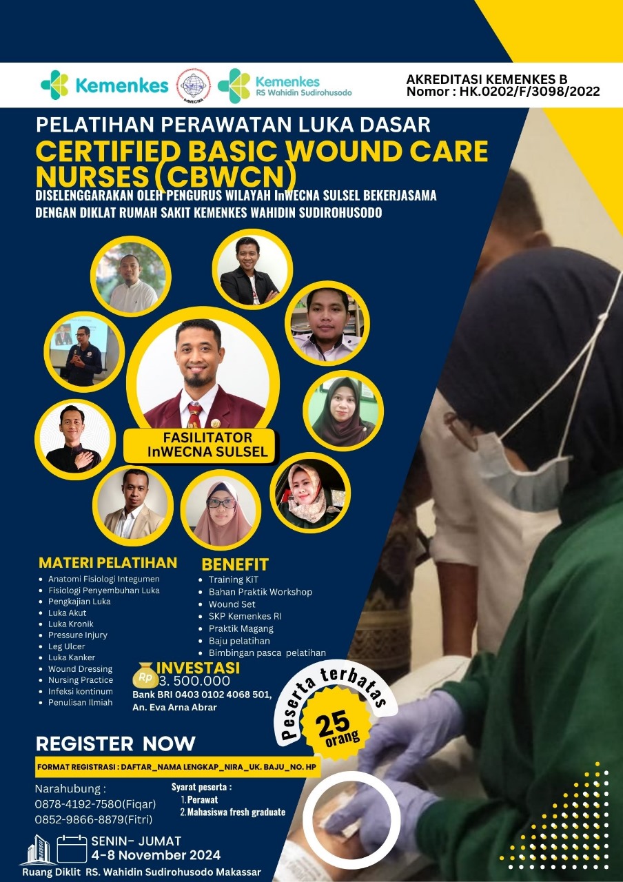 Pelatihan Certified Basic Wound Care Nurse (CBWCN) Angkatan II