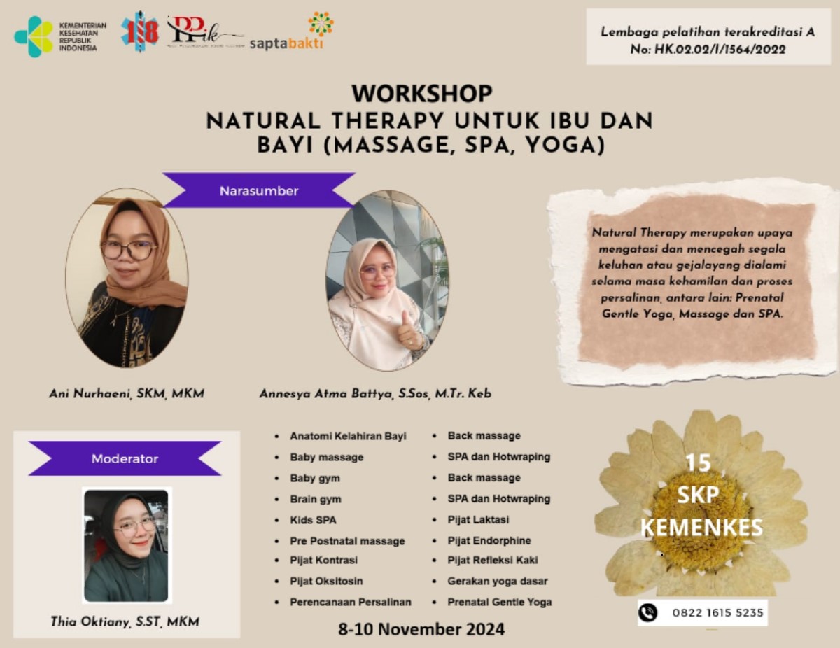 NATURAL THERAPY UNTUK IBU DAN BAYI (MASSAGE, SPA, YOGA)