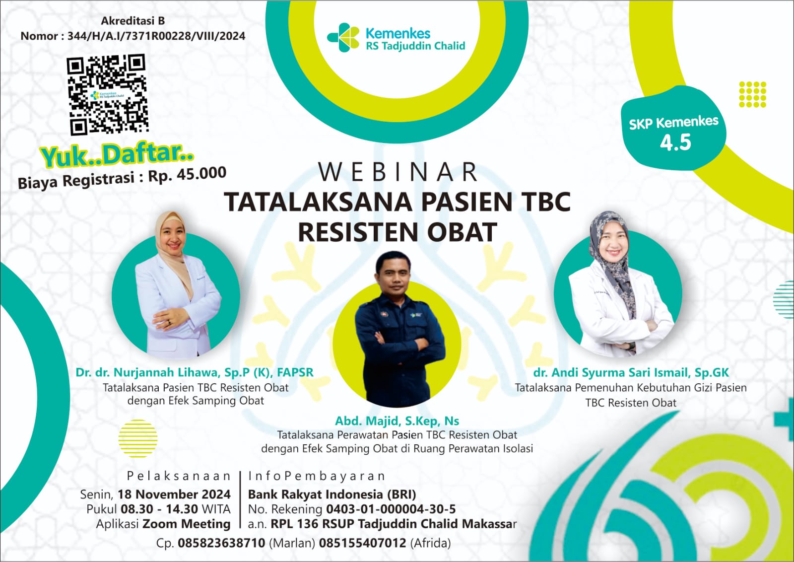 Webinar Tatalaksana Pasien TB Resisten Obat