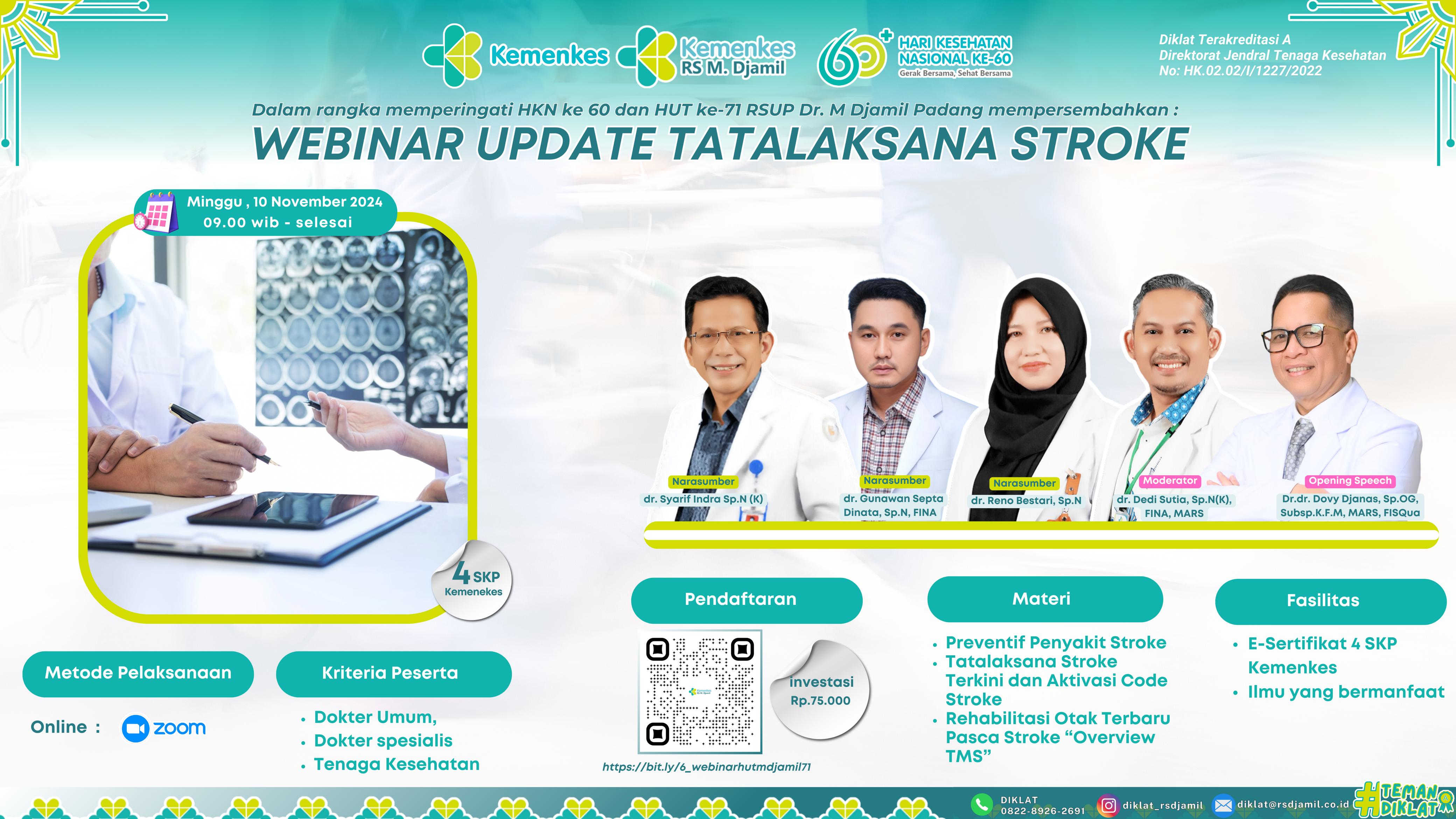 WEBINAR UPDATE TATALAKSANA STROKE