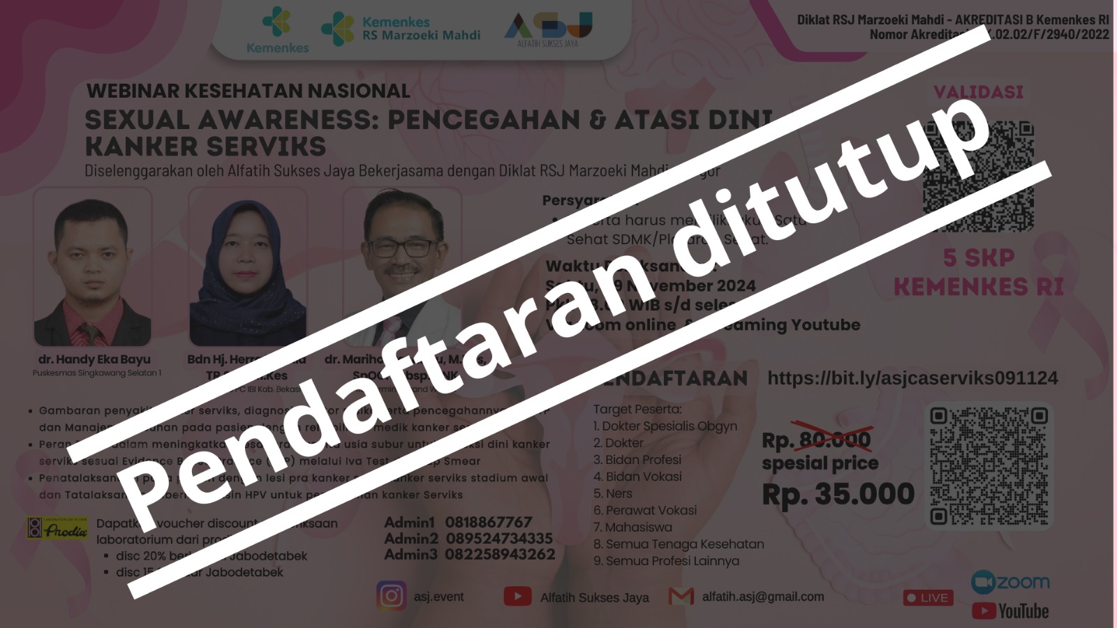 Sexual Awareness Pencegahan dan Atasi Dini Kanker Serviks