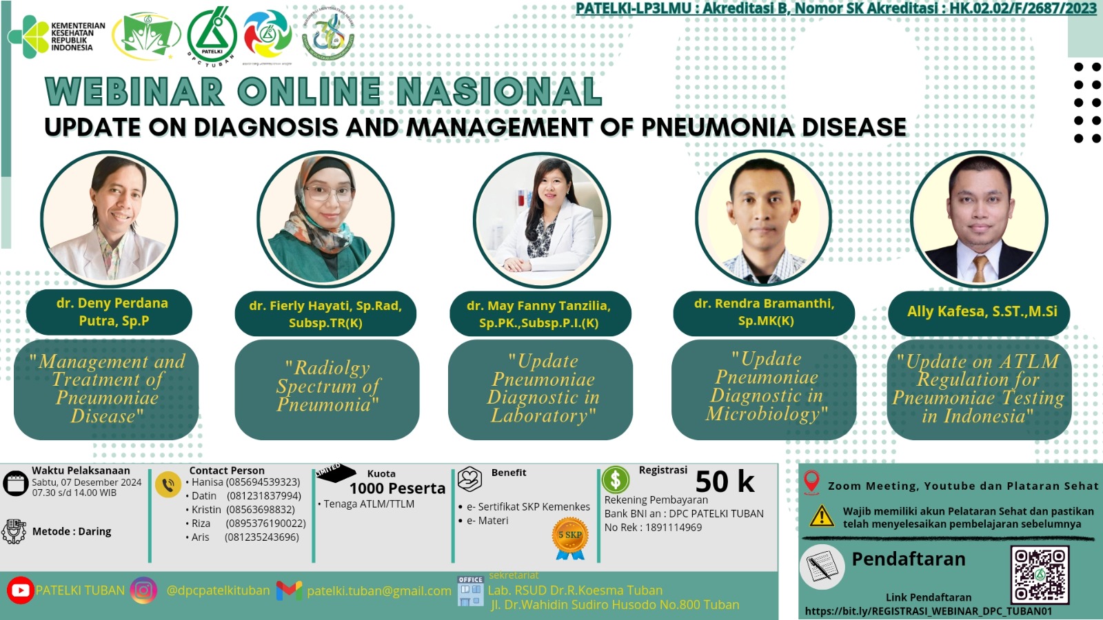 Webinar Update On Diagnosis And Management Of Pneumonia Disease_DPC PATELKI Kab. Tuban Jawa Timur