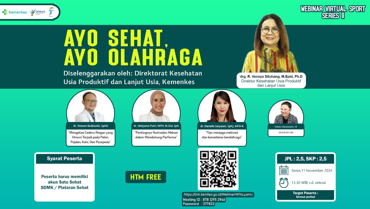 Webinar Virtual Sport dalam rangka Hari Kesehatan Nasional Tahun 2024