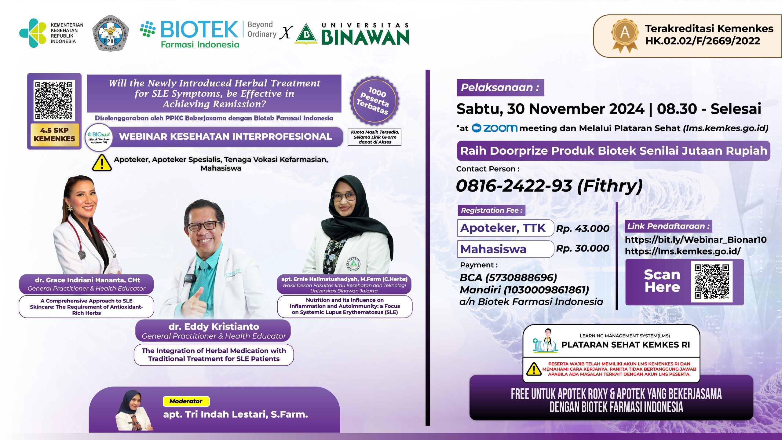 Webinar Will the Newly Introduced Herbal Treatment for SLE Symptoms be Effective in Achieving Remission