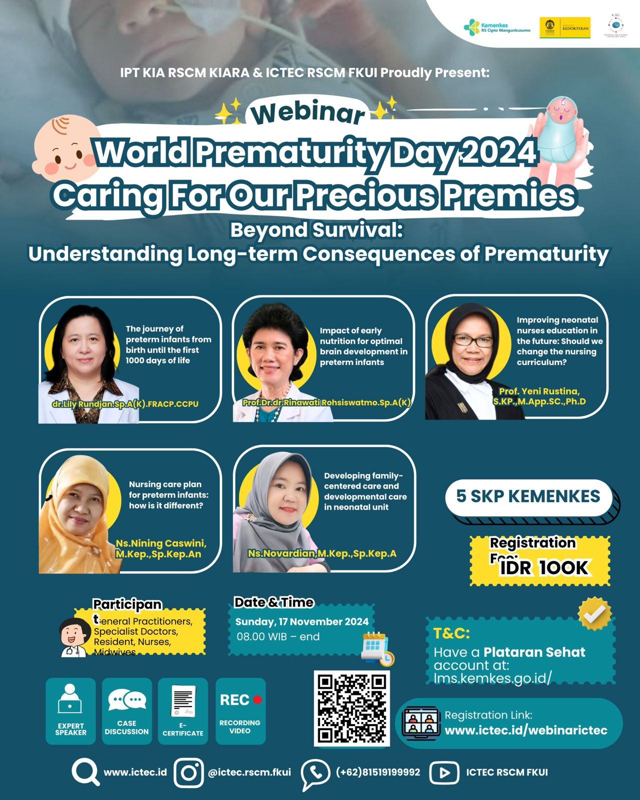 World Prematurity Day 2024  Caring for Our Precious Premies Beyond Survival  Long-term Consequences of Prematurity