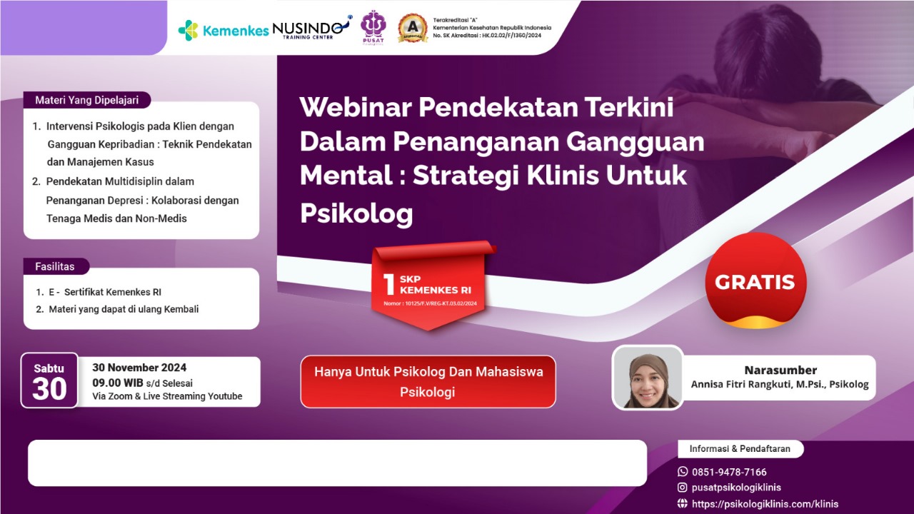Pendekatan Terkini dalam Penanganan Gangguan Mental Strategi Klinis untuk Psikolog