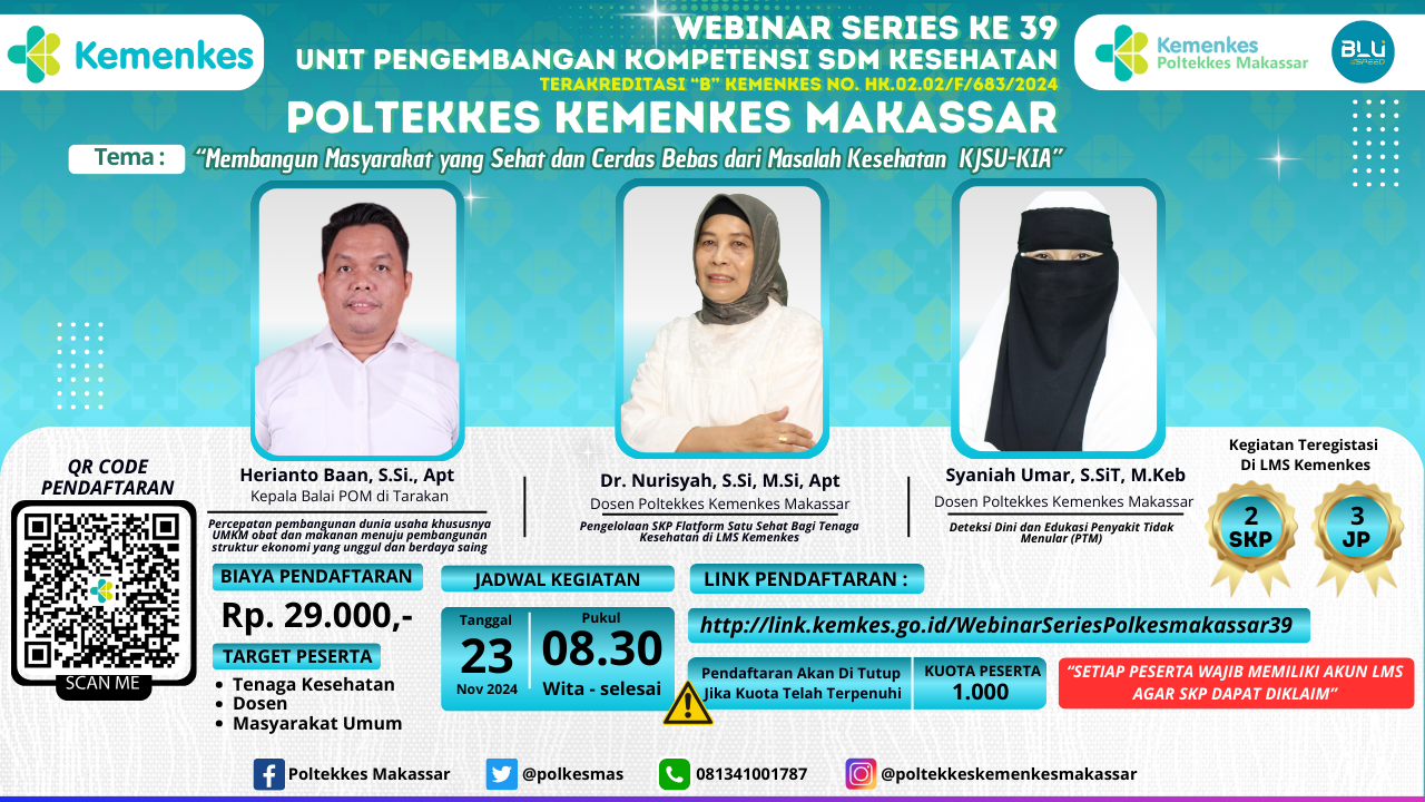 WEBINAR SERIES POLKESMAS 39