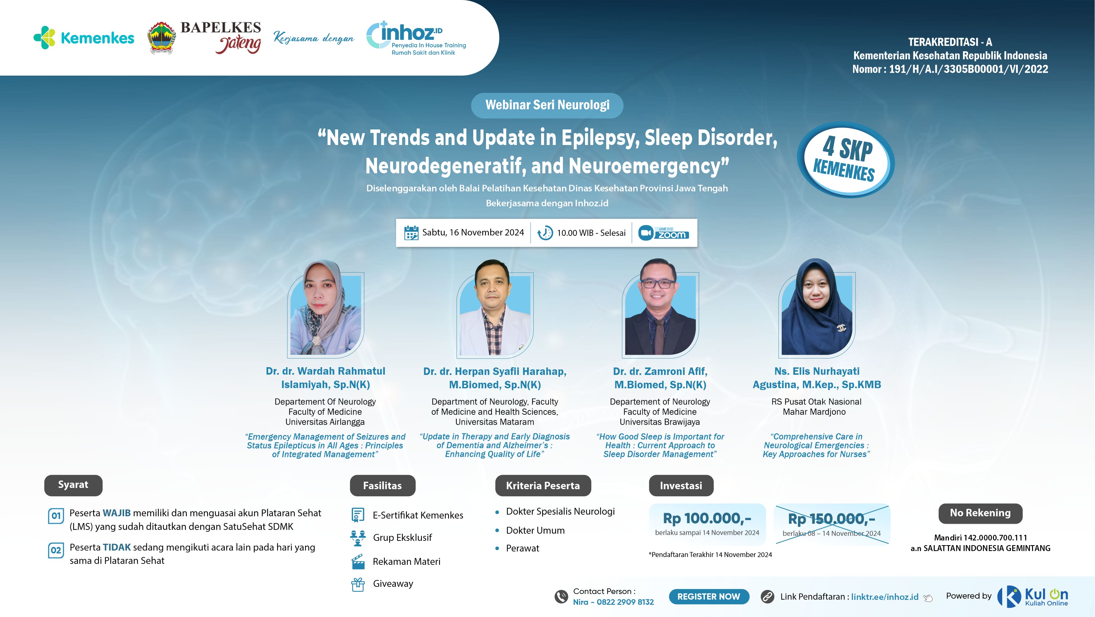 Webinar New Trends and Update in Epilepsy, Sleep Disorder, Neurodegeneratif, and Neuroemergency