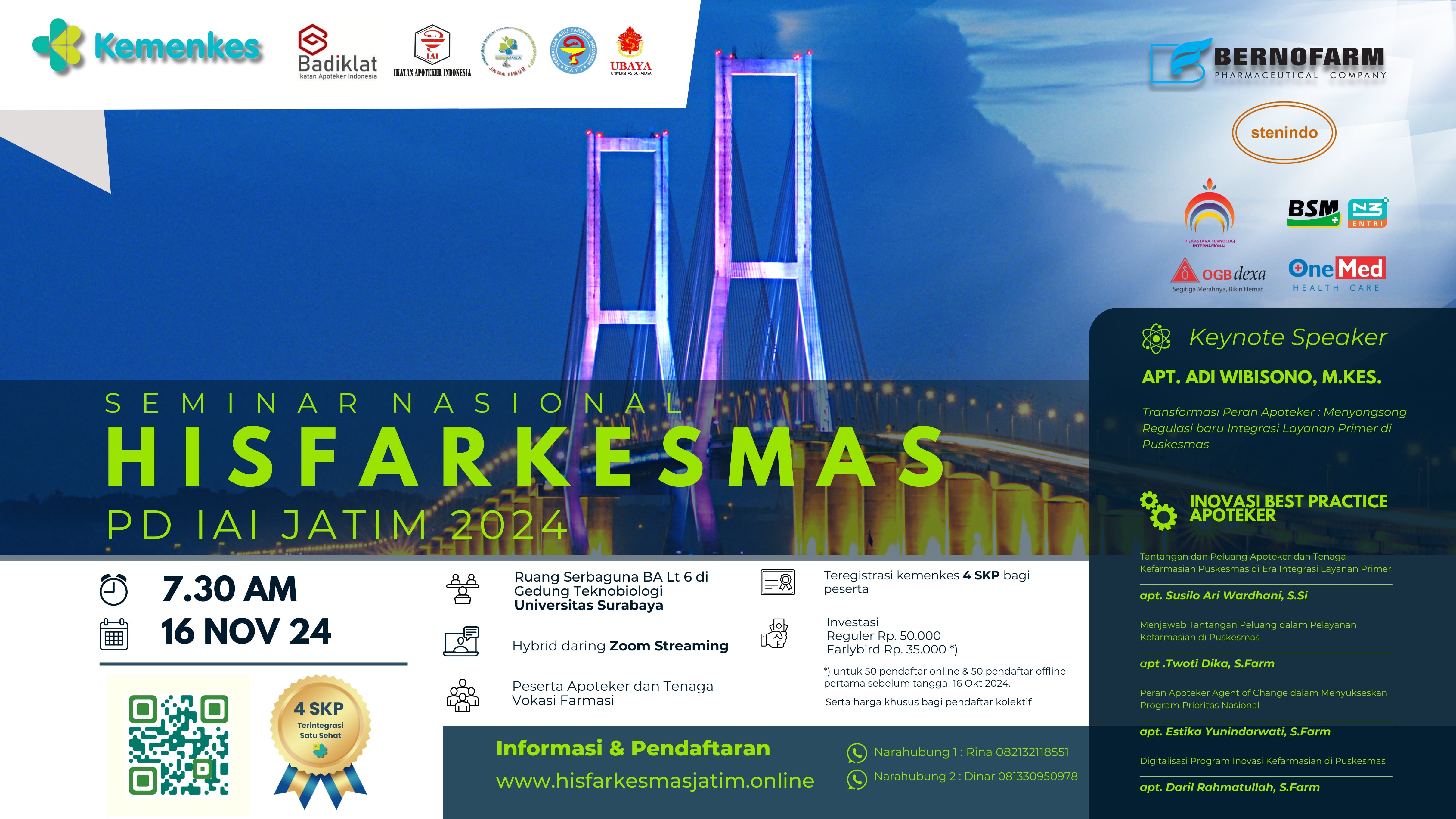 Seminar Nasional Transformasi Pelayanan Kesehatan dalam Mengatasi Tantangan Praktik Apoteker Puskesmas di Era Integrasi Layanan Primer dan Inovasi Best Practice Apoteker