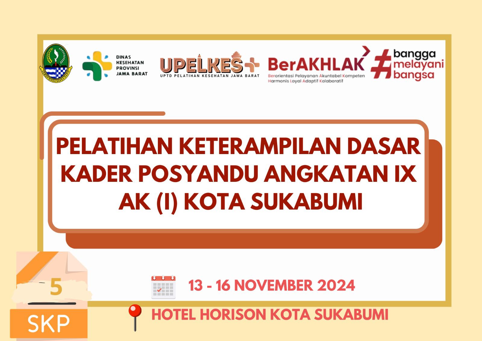 Pelatihan Keterampilan Dasar Kader Posyandu Angkatan IX