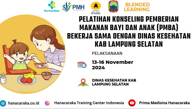 Pelatihan Konseling Pemberian Makanan Bayi dan Anak (PMBA) Angkatan 2 DINAS KESEHATAN KAB LAMPUNG SELATAN 