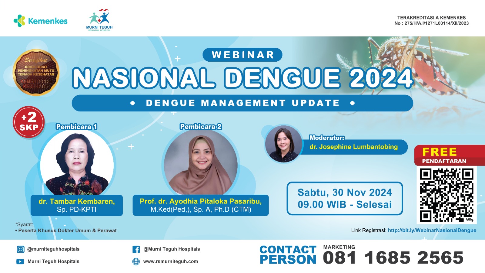 Webinar Nasional Dengue 2024 (Dengue Management Update)
