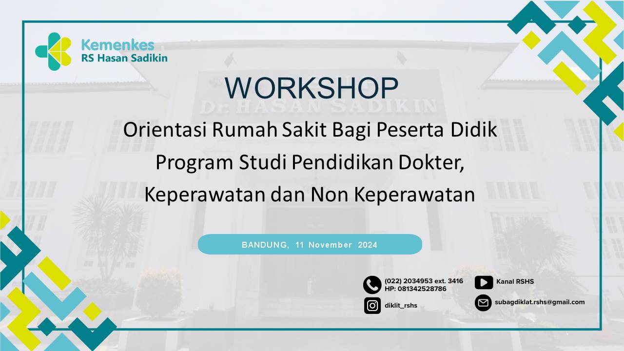 ORIENTASI RUMAH SAKIT BAGI PESERTA DIDIK PROGRAM STUDI PENDIDIKAN DOKTER KEPERAWATAN DAN NON KEPERAWATAN