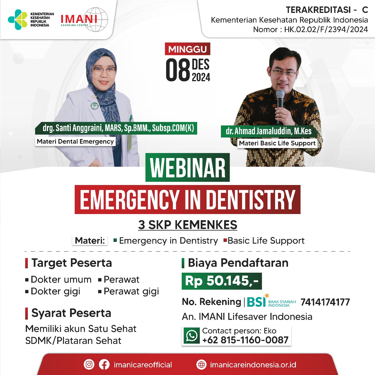 Webinar Emergency In Dentistry