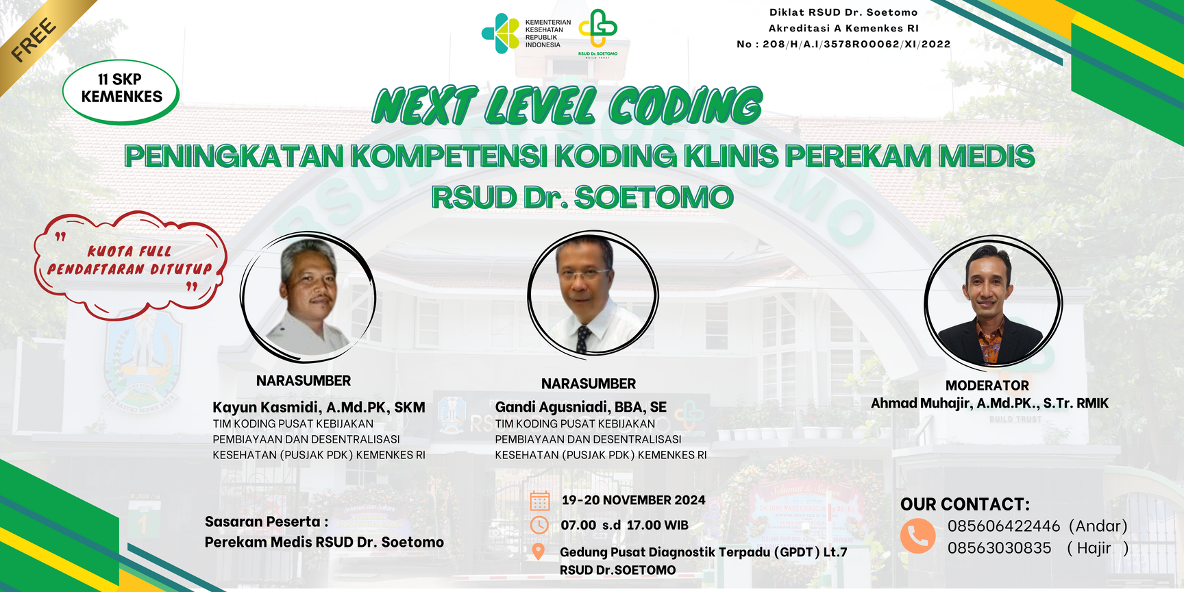 Workshop Next Level Coding  Peningkatan Kompetensi Koding Klinis Perekam Medis RSUD Dr. Soetomo