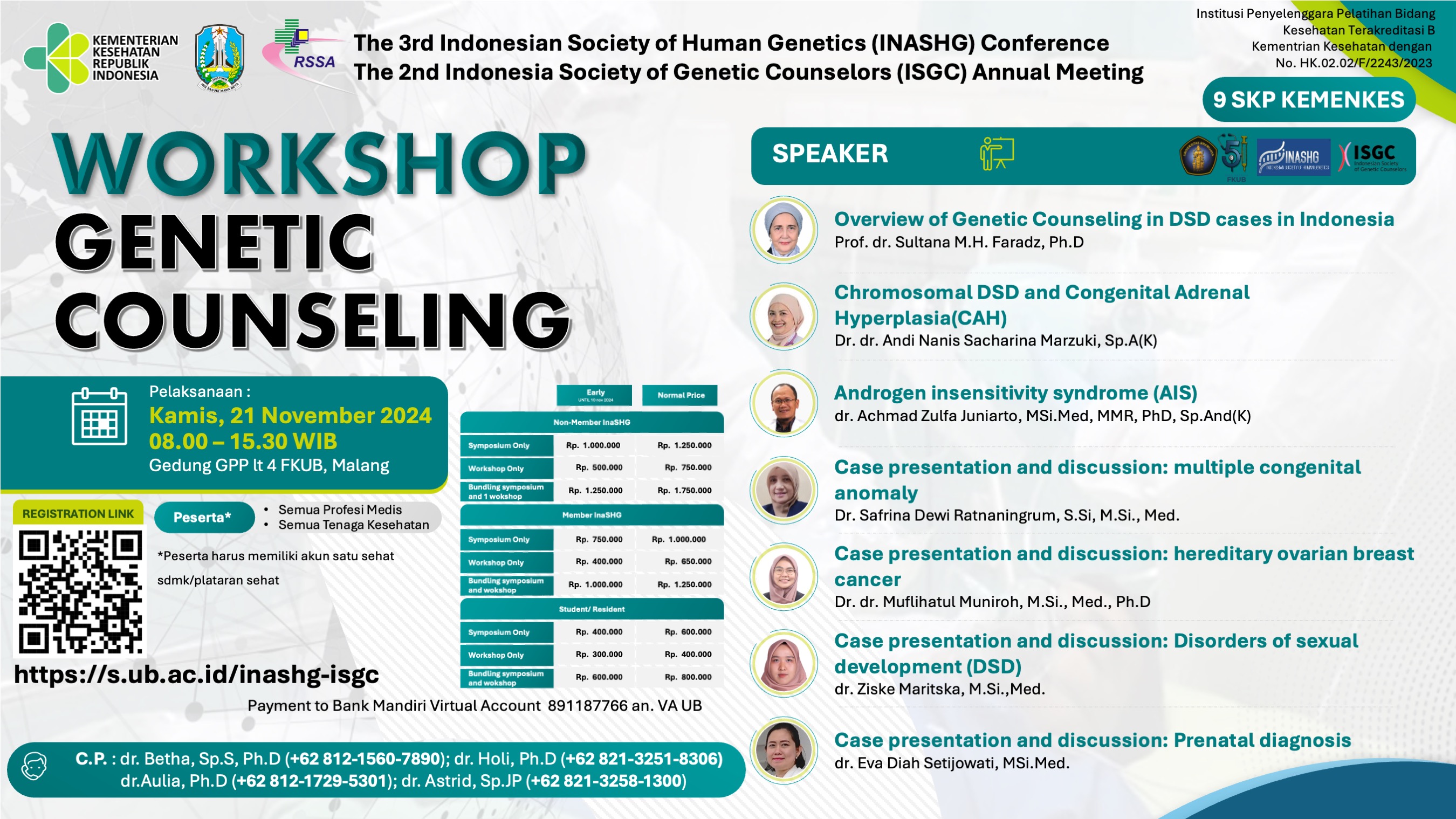 WORKSHOP GENETIC COUNSELING