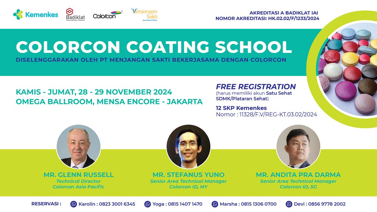 Workshop Colorcon Coating School