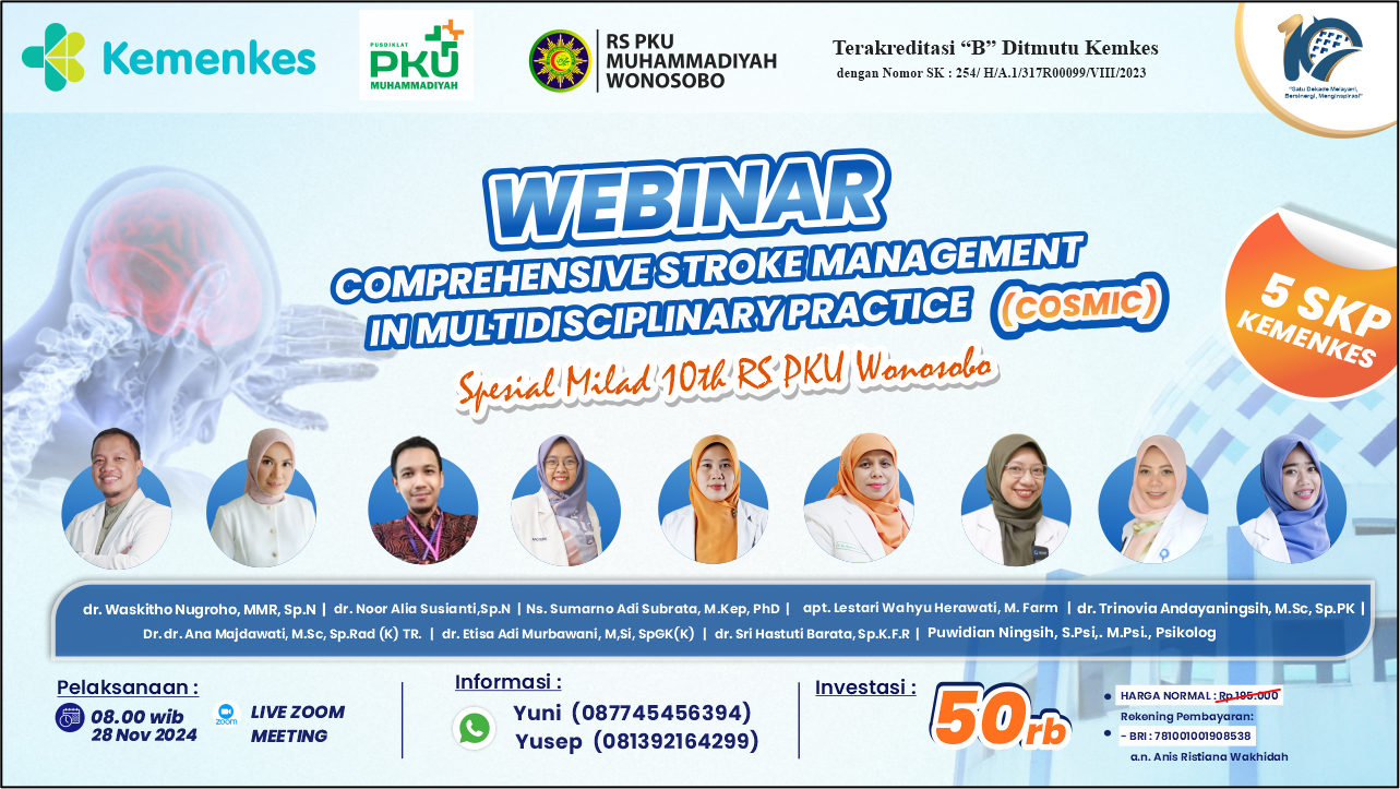 Webinar Cosmic (Comprehensive Stroke Management in Multidisciplinary Practice)
