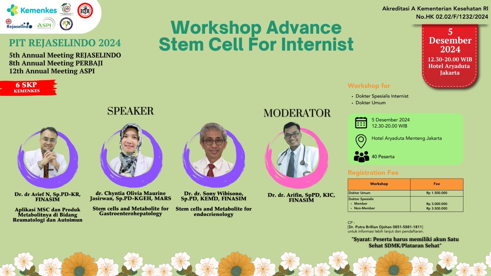 Workshop Advance Stem Cell for Internist