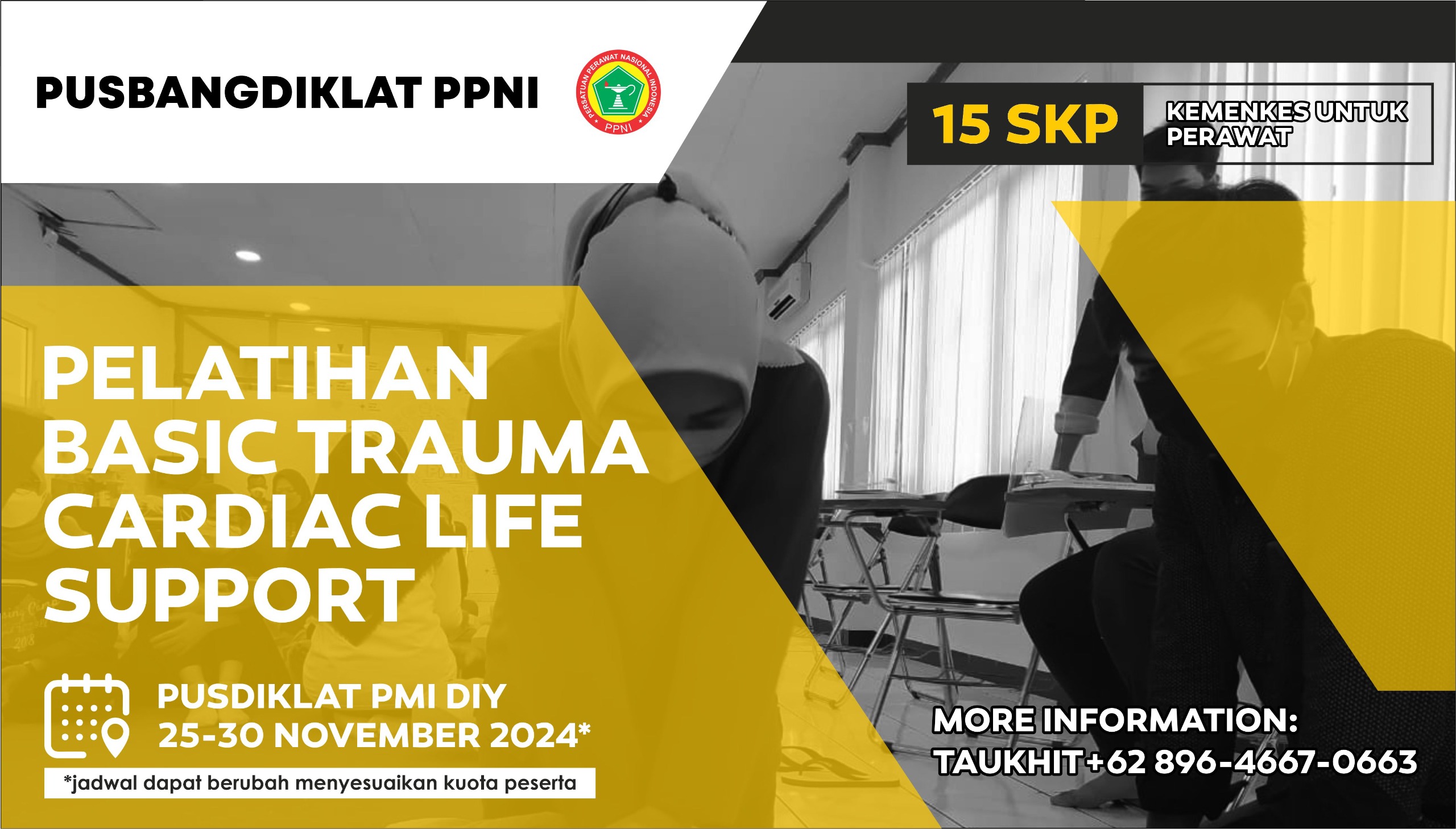 16909-Pelatihan Basic Trauma Cardiac Life Support (BTCLS) di Pusdiklat PMI DIY