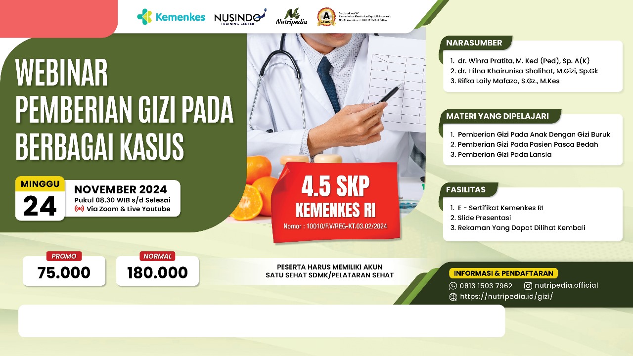 Pemberian Gizi Pada Berbagai Kasus