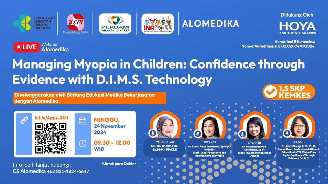 ALOMEDIKA WEBINAR - MANAGING MYOPIA IN CHILDREN CONFIDENCE THROUGH EVIDENCE WITH D.I.M.S. TECHNOLOGY