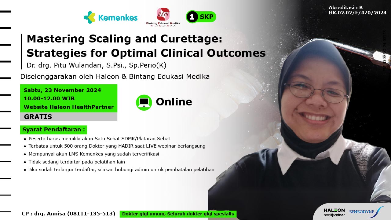 WEBINAR MASTERING SCALING AND CURETTAGE STRATEGIES FOR OPTIMAL CLINICAL OUTCOMES