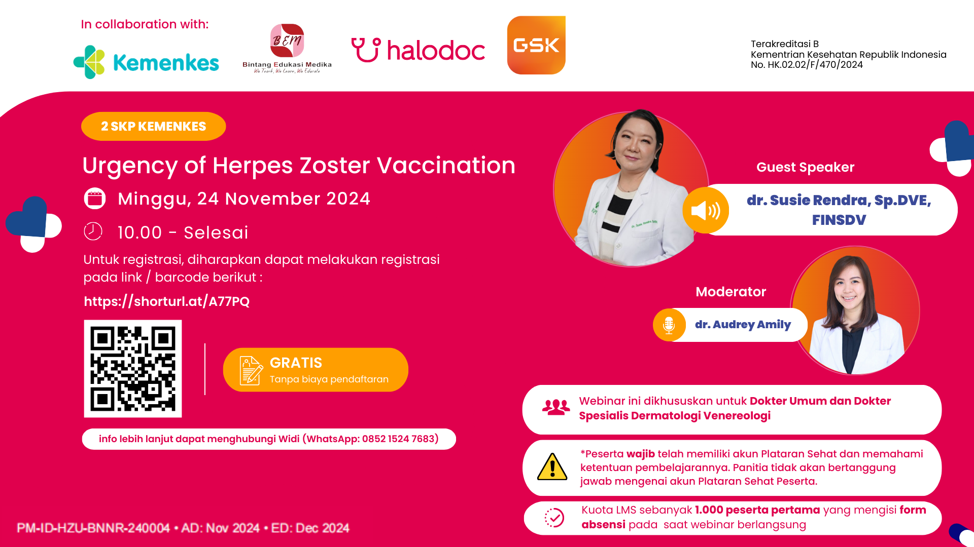 WEBINAR URGENCY OF HERPES ZOSTER VACCINATION