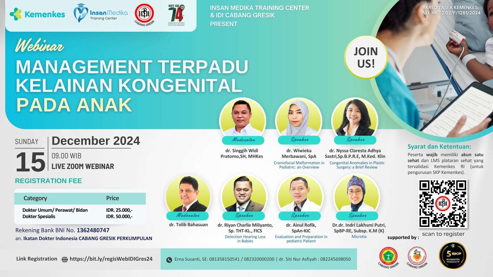 Webinar Management Terpadu Kelainan Kongenital Pada Anak