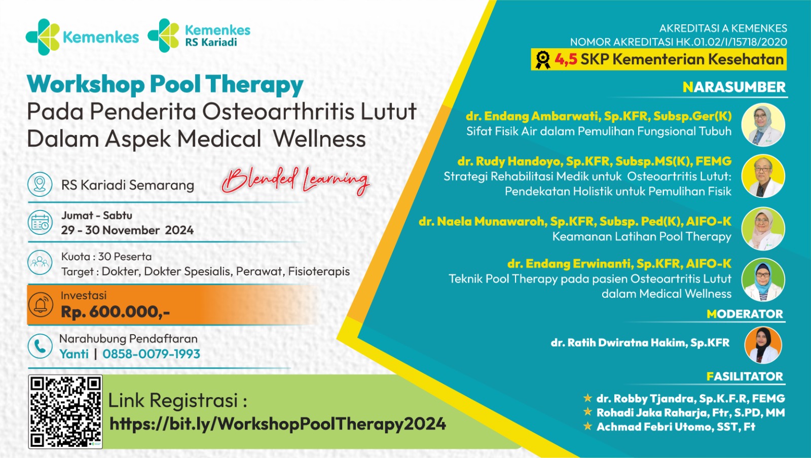 Workshop Pool Therapy pada Penderita Osteoarthritis Lutut dalam Aspek Medical Wellness