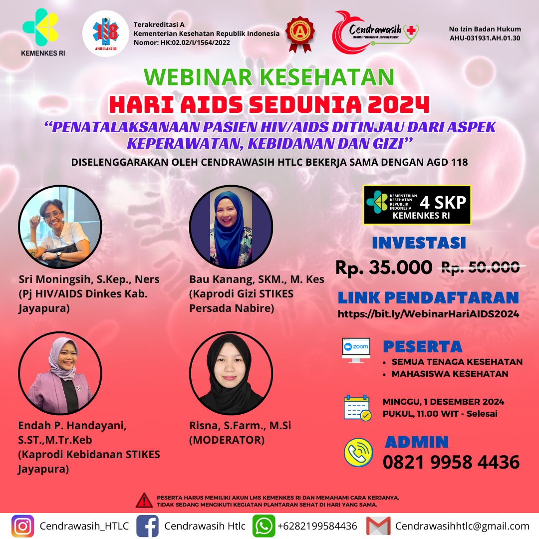 WEBINAR KESEHATAN HARI AIDS SEDUNIA 2024