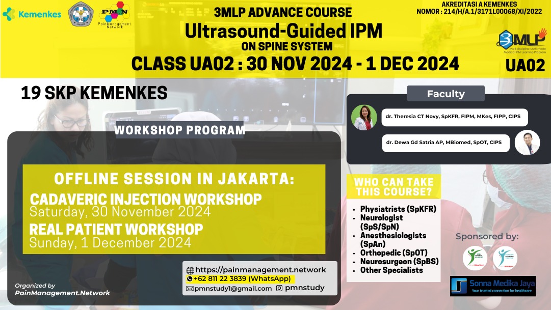 Workshop 3MLP Advance Course Ultrasound-Guided IPM on Spine System