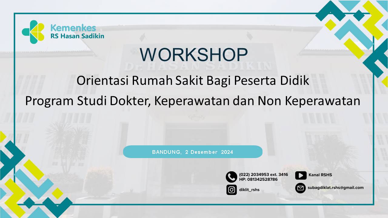 ORIENTASI RUMAH SAKIT BAGI PESERTA DIDIK PROGRAM STUDI PENDIDIKAN DOKTER KEPERAWATAN DAN NON KEPERAWATAN