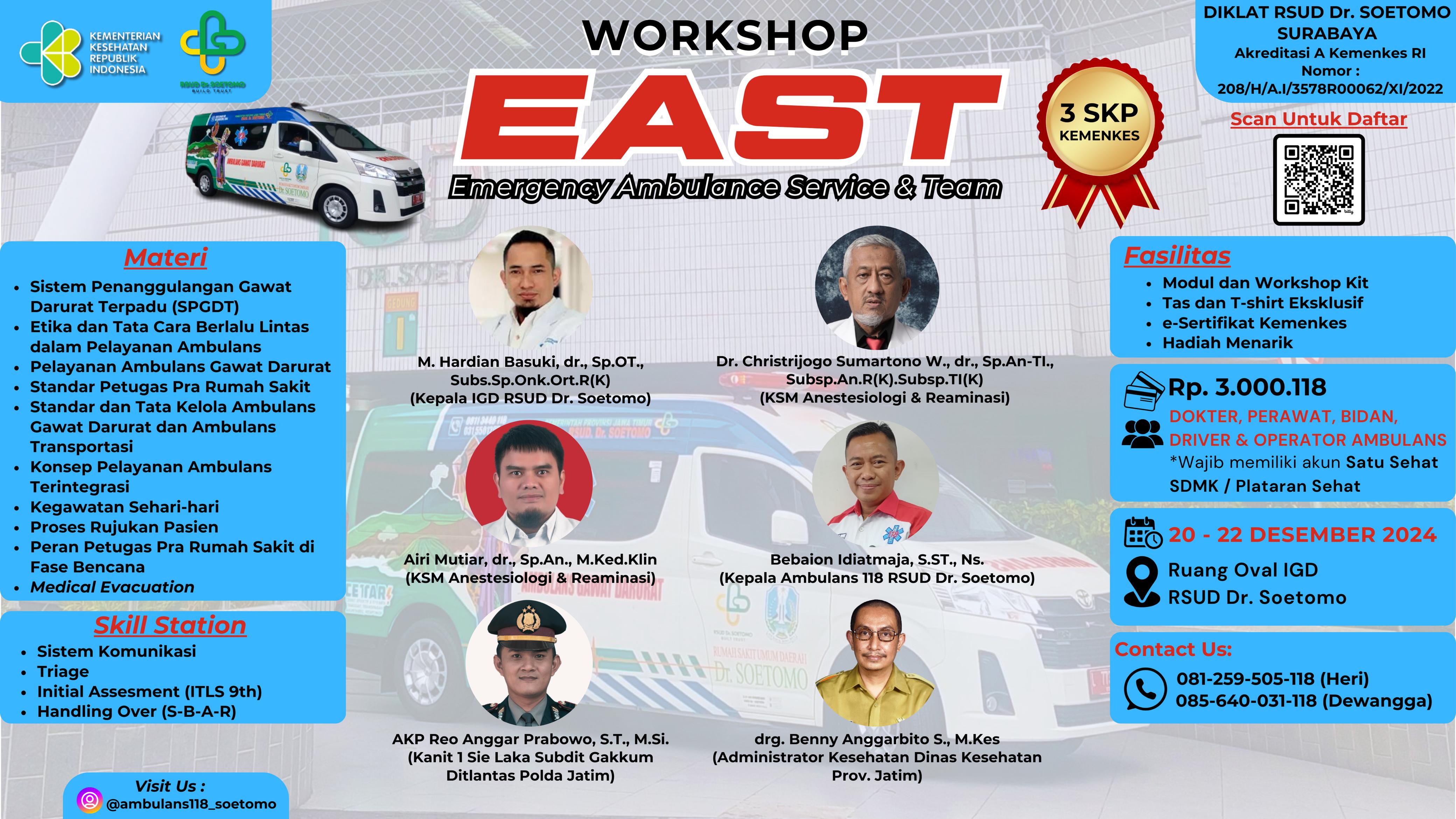 Workshop EAST (Emergency Ambulance Service Team)