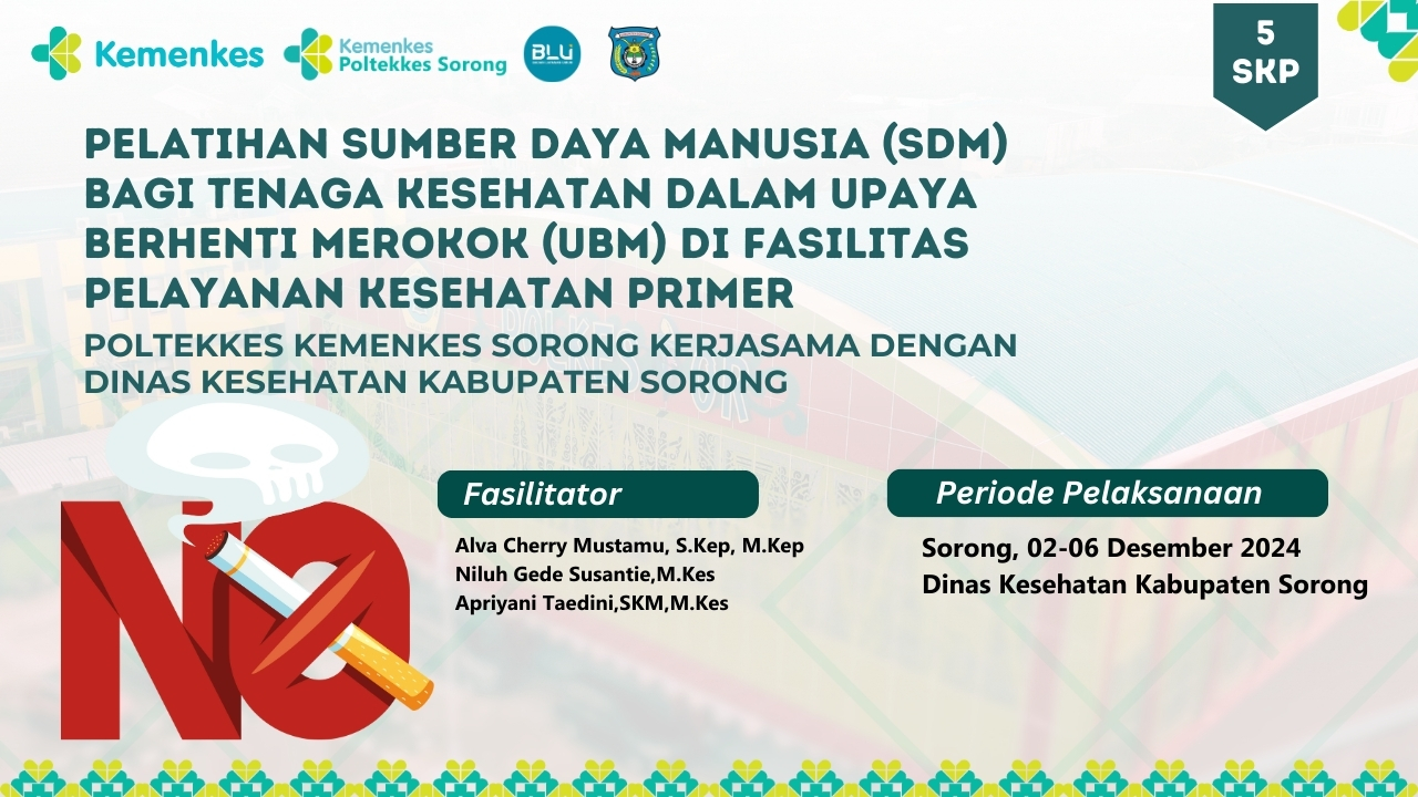 Pelatihan Sumber Daya Manusia (SDM) bagi Tenaga Kesehatan dalam Upaya Berhenti Merokok (UBM) di Fasilitas Pelayanan Kesehatan Primer