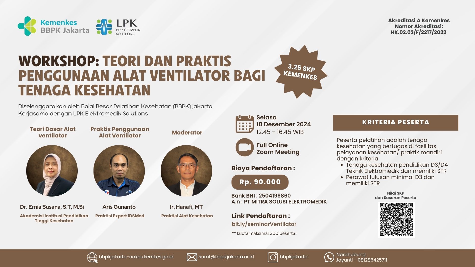 LPK - TEORI DAN PRAKTIS PENGGUNAAN ALAT VENTILATOR BAGI TENAGA KESEHATAN TAHUN 2024