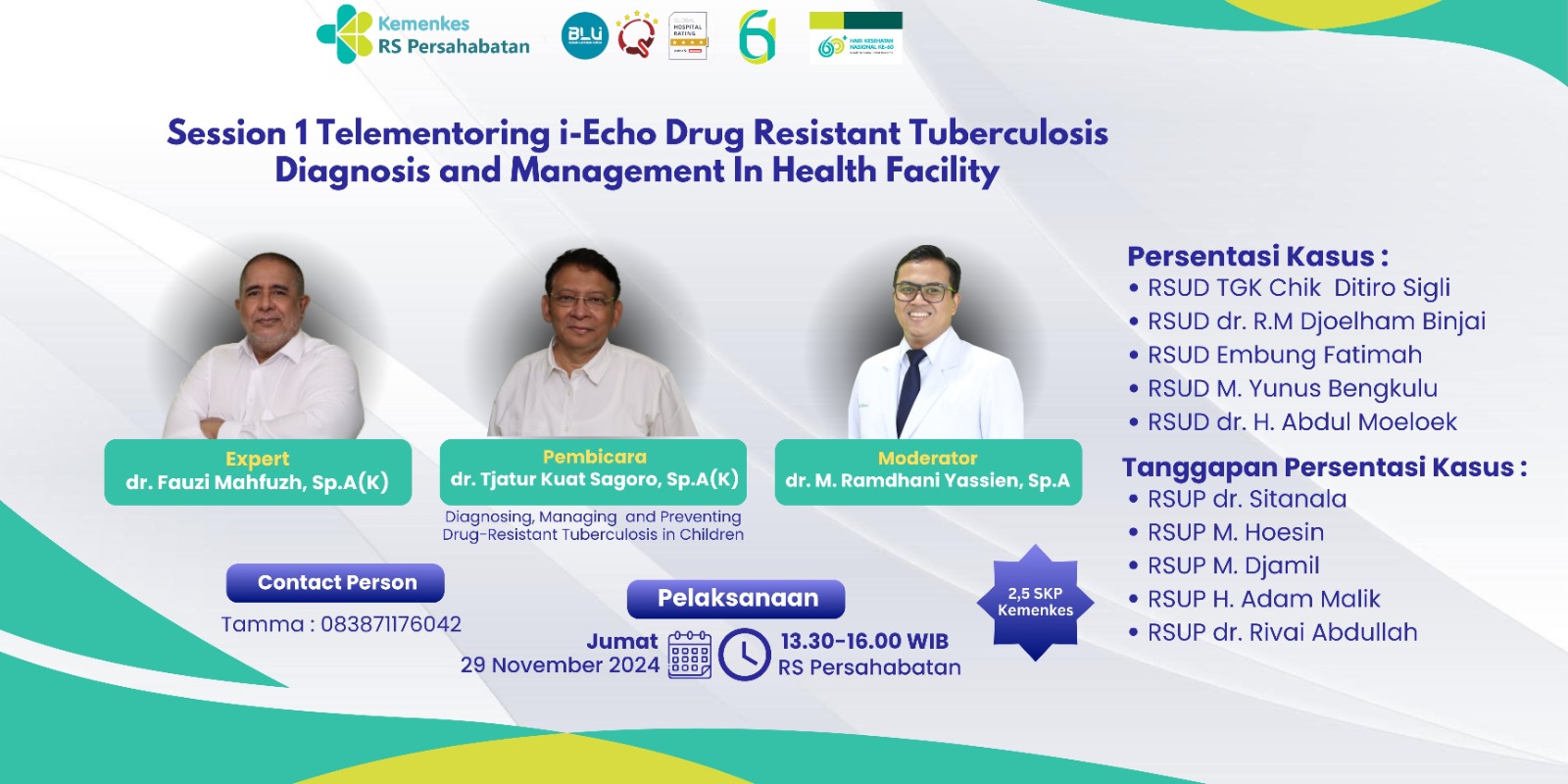 Webinar I-ECHO TBC RO Seri 1 RS PERSAHABATAN 2024