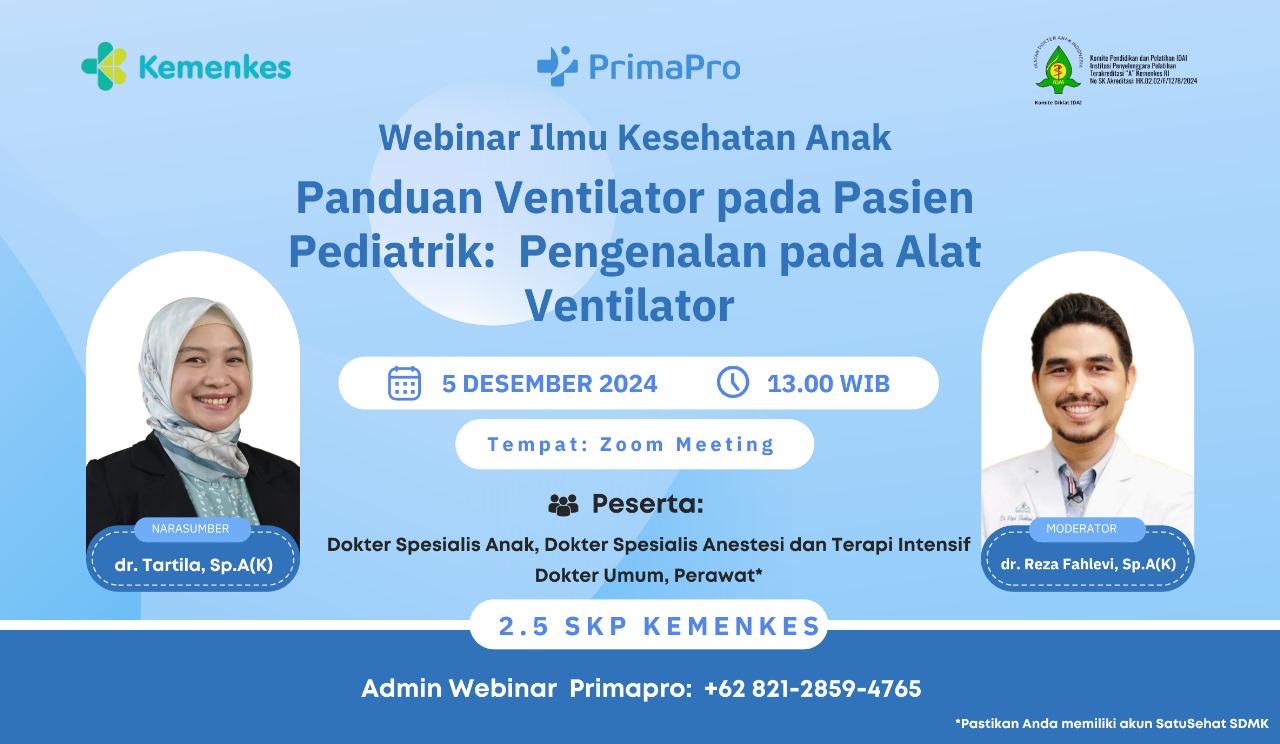 Webinar Panduan Ventilator pada Pasien Pediatrik Pengenalan pada Alat Ventilator