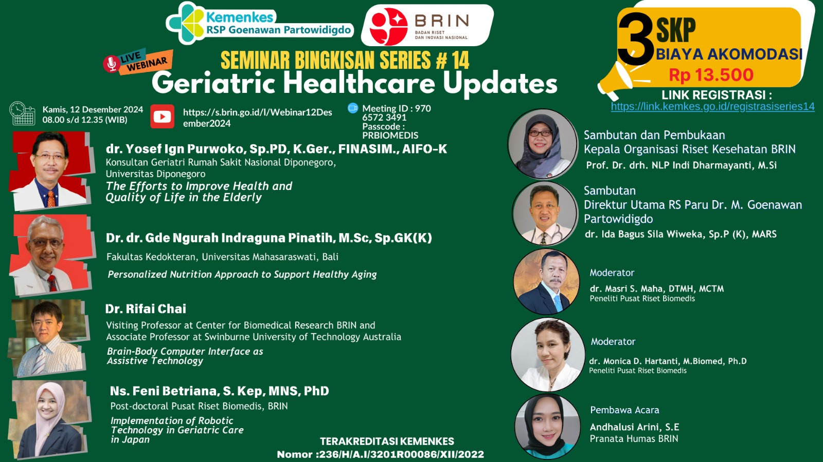 SEMINAR BINGKISAN SERIES 14 GERIATRIC HEALTHCARE UPDATES