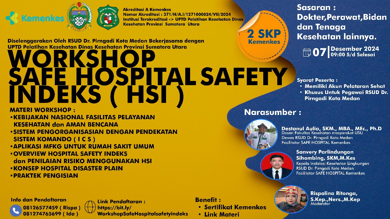 Workshop Hospital Safety Indeks (HSI)