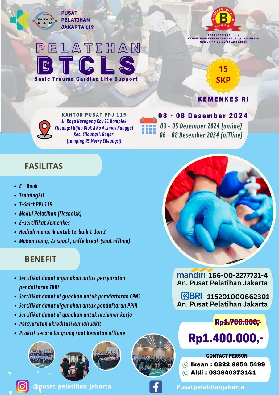 Pelatihan BTCLS Kantor PPJ 119 Desember 2024