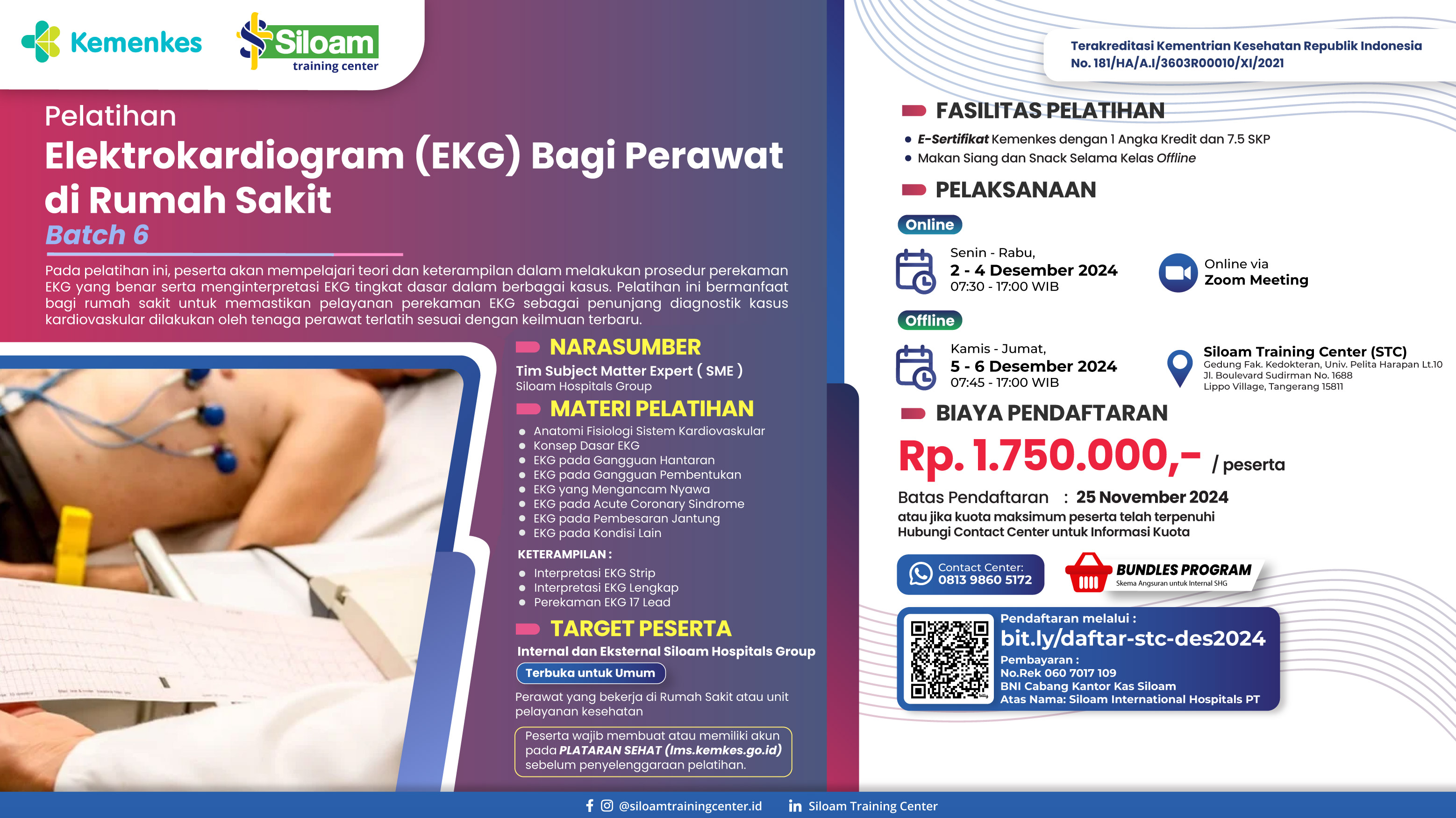 Pelatihan Elektrokardiogram (EKG) bagi Perawat di Rumah Sakit