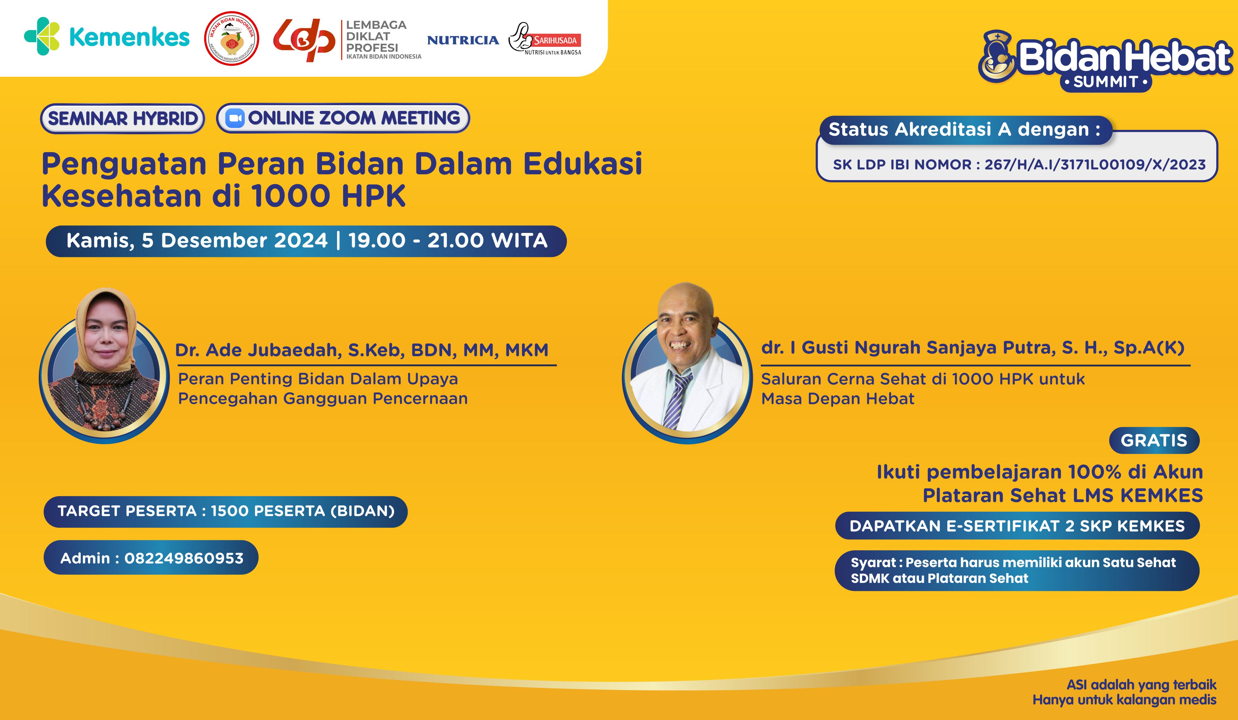 PENGUATAN PERAN BIDAN DALAM EDUKASI KESEHATAN DI 1000 HPK