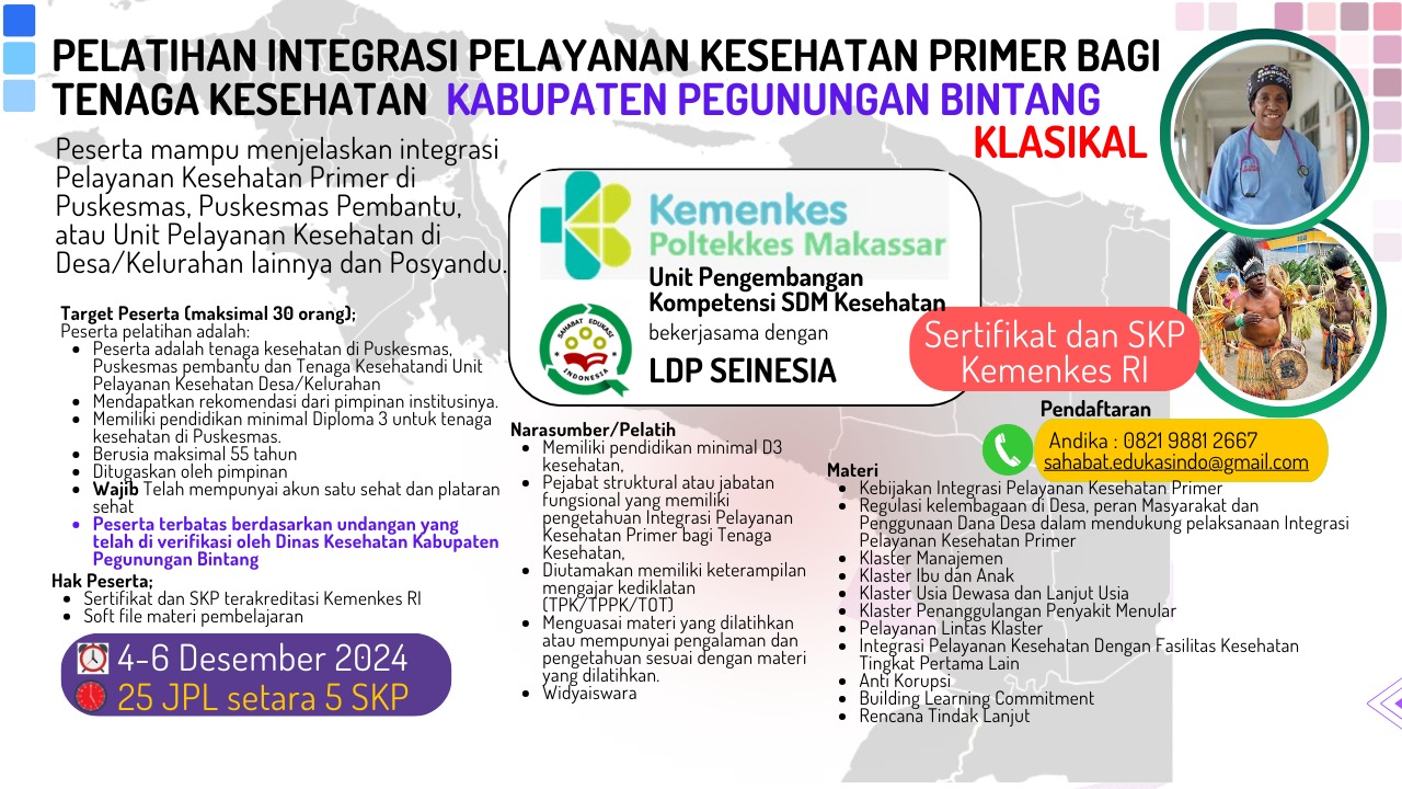 Pelatihan Integrasi Pelayanan Kesehatan Primer bagi Tenaga Kesehatan