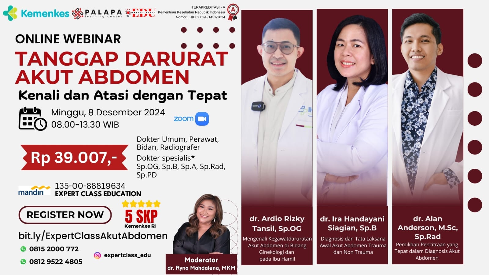 WEBINAR TANGGAP DARURAT AKUT ABDOMEN KENALI DAN ATASI DENGAN TEPAT